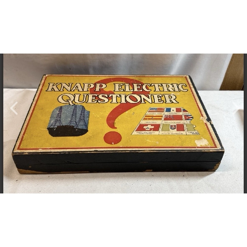 Vintage Knapp Electric Questioner Game  w/ Catalogs‎